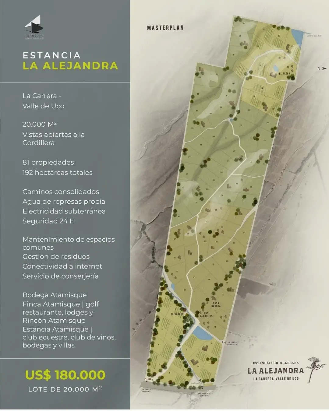 VALLE DE UCO | TUPUNGATO | TERRENO EN ESTANCIA ALEJANDRA